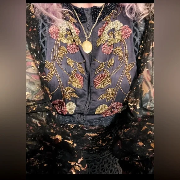 Free people beaded top - Picture 5 of 9